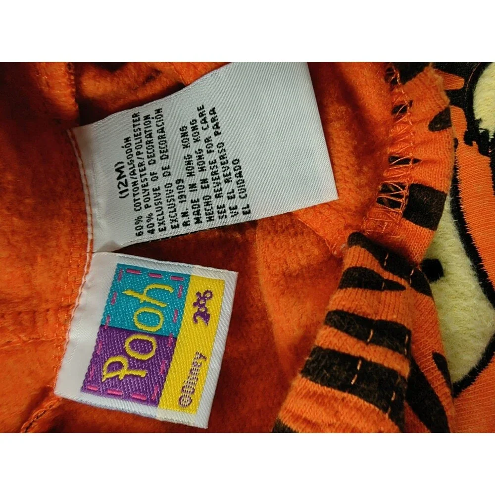 VTG Winnie The Pooh Tigger Jumpsuit Baby 12  Month Disney One Piece Embroidered